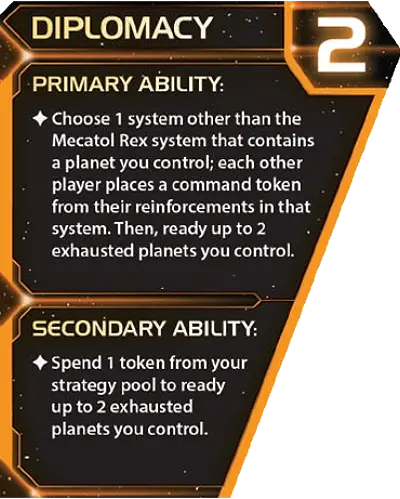 戦略カード２番「和平」英語版